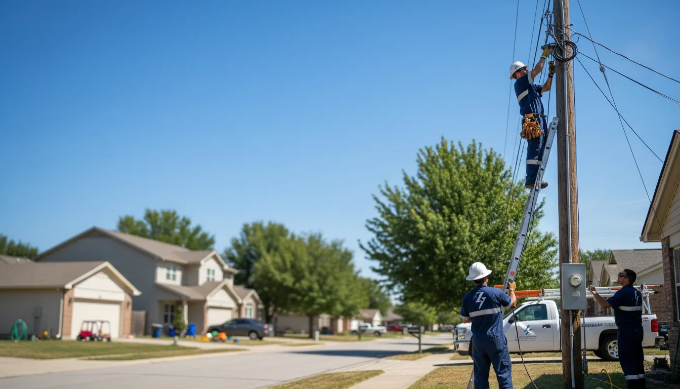 Residential electrician providing installation services in University Park, IL